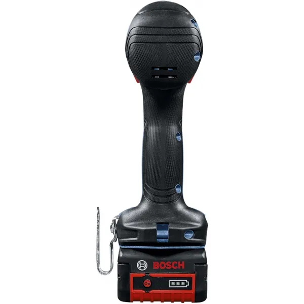 Bosch - GSB 18V-50 - Atornilladora taladradora de percusión con 2 baterías, Li-Ion, 18 V, 2 ah, 50 nm, Motor sin escobillas, Ilu