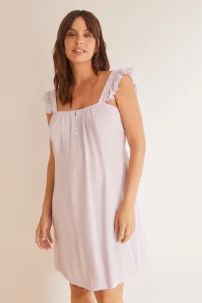 Camisón de lactancia lila 'maternity'