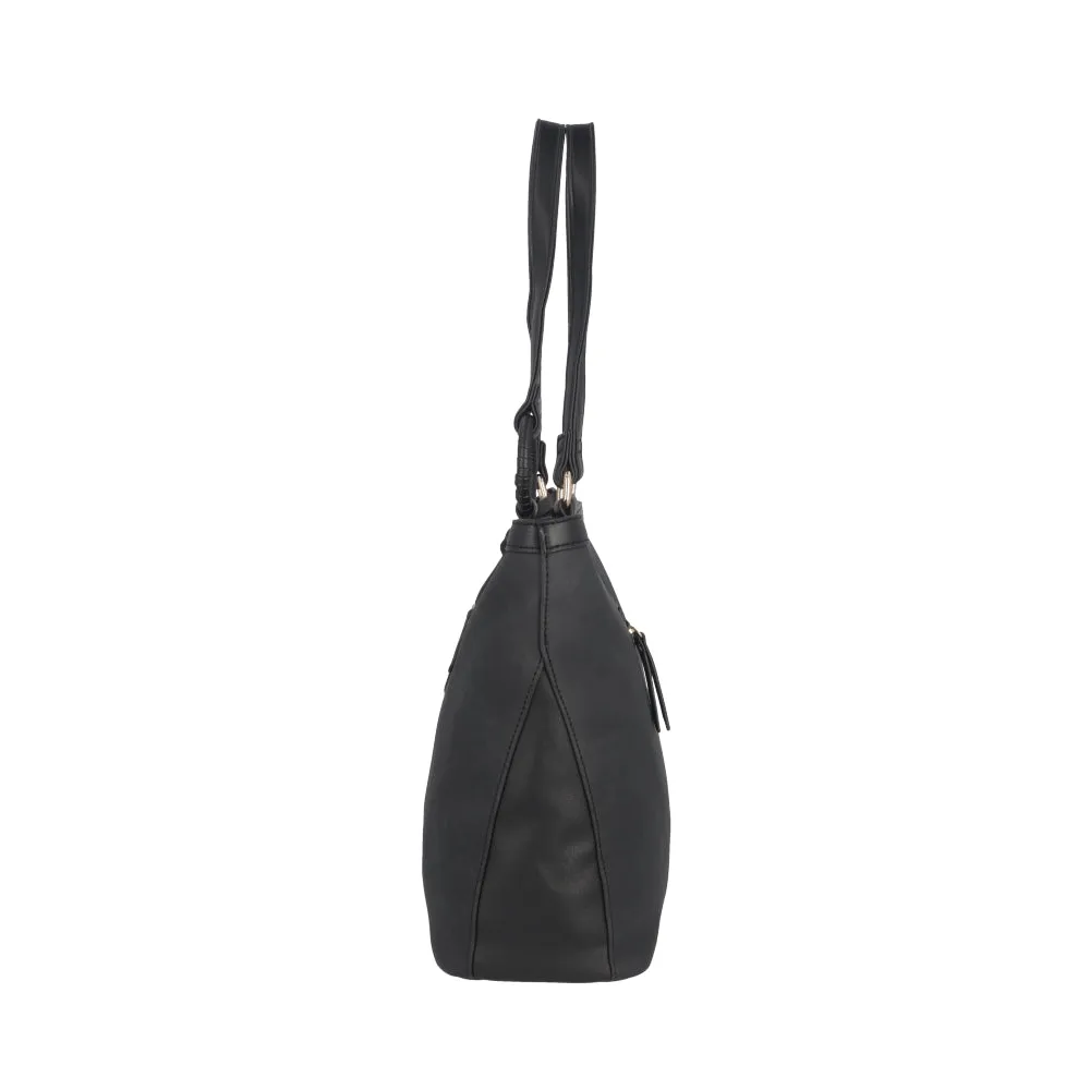 Cartera de Hombro Palermo Negra Grande