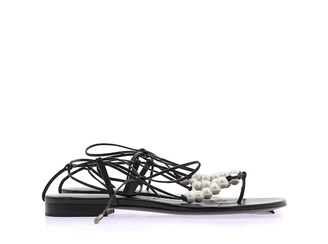 MAGDA BUTRYM Sandalias T.UE 41 Cuero Negro 