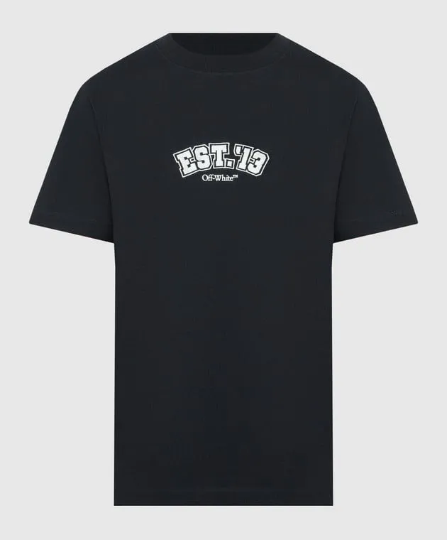 Off-White Logic T-shirt in black with a logo print