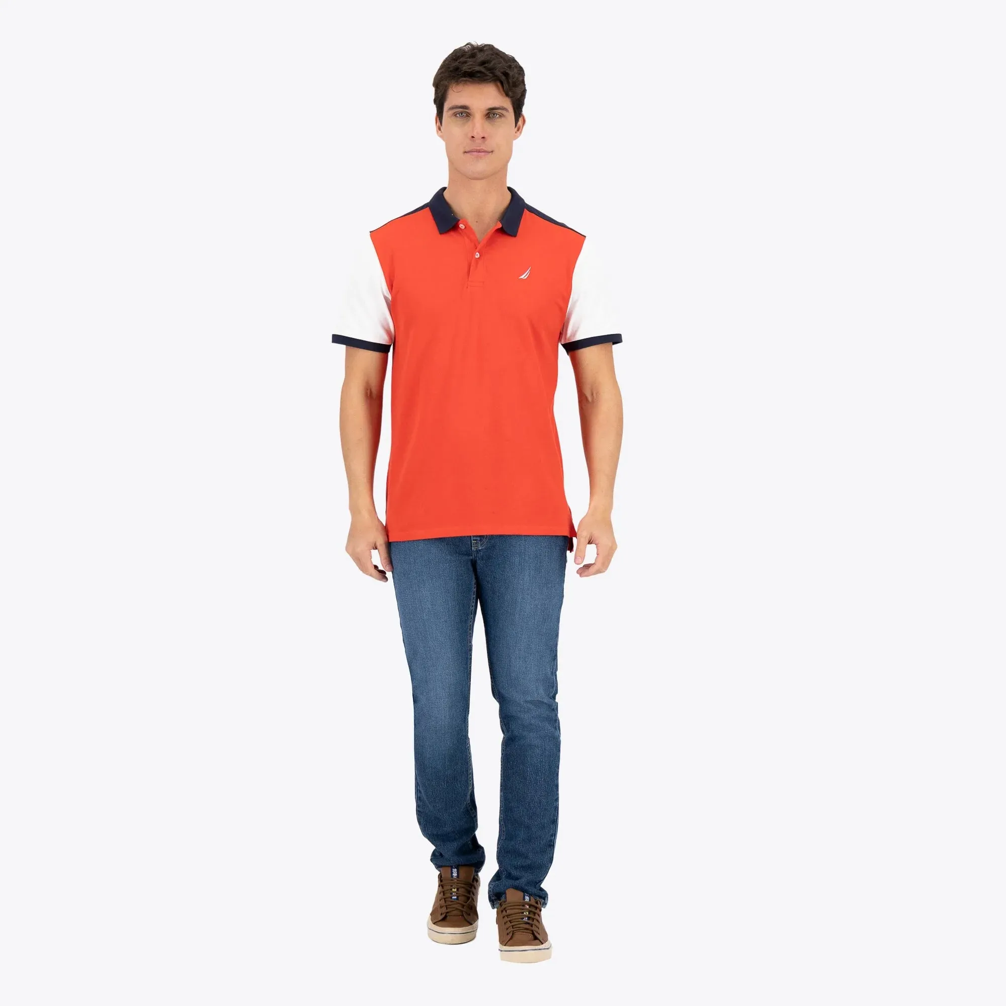 Polo Nautica Hombre Regular Fit True Red