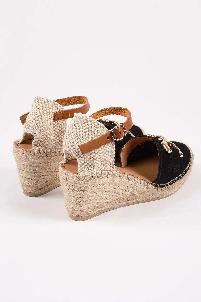 SANDALIAS FABIOLAS CARMEN NEGRO