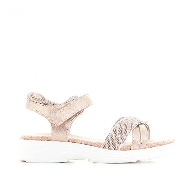 sandalias K-TINNI con diseño metalizado