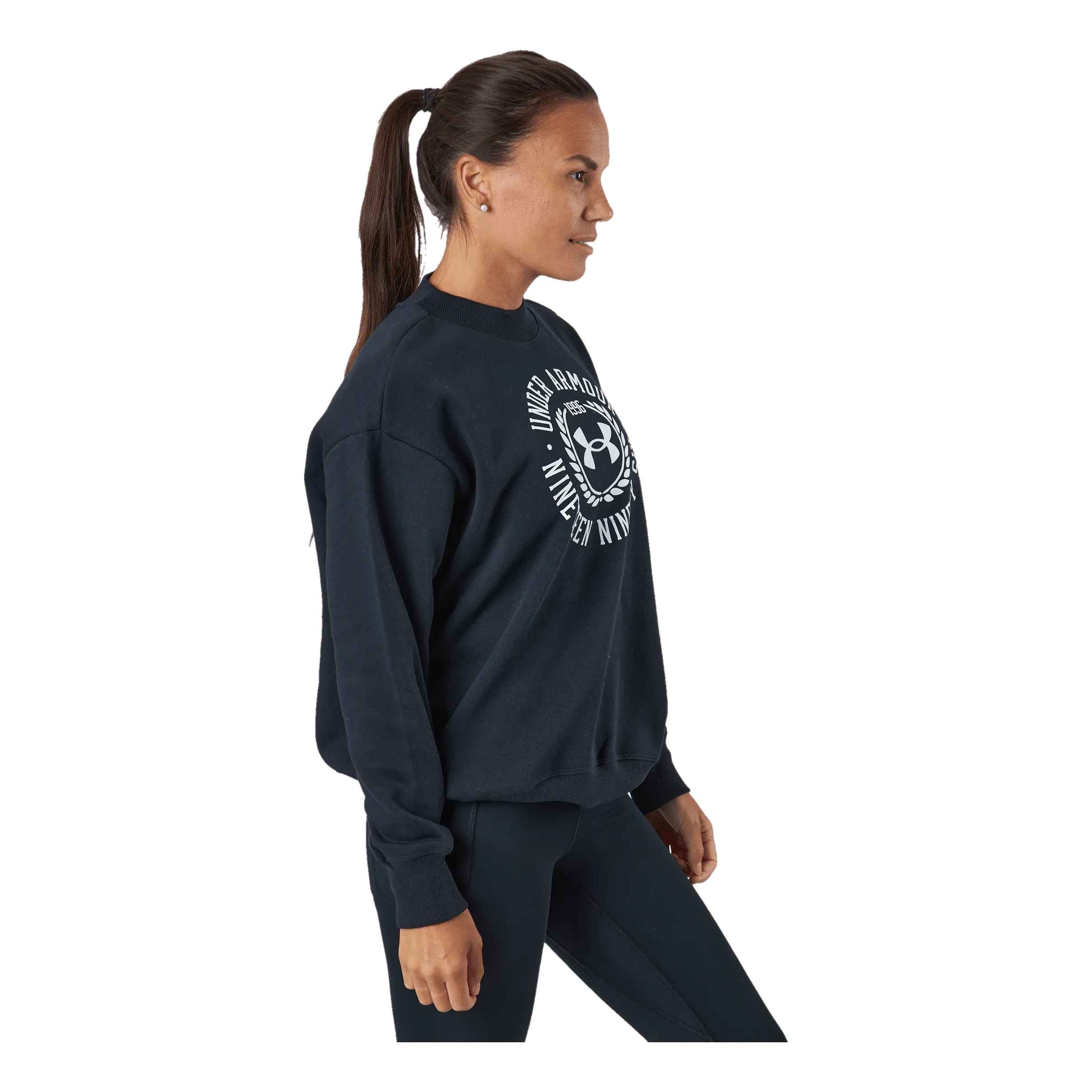 Under Armour Rival Fleece Crest Grp Crew Black