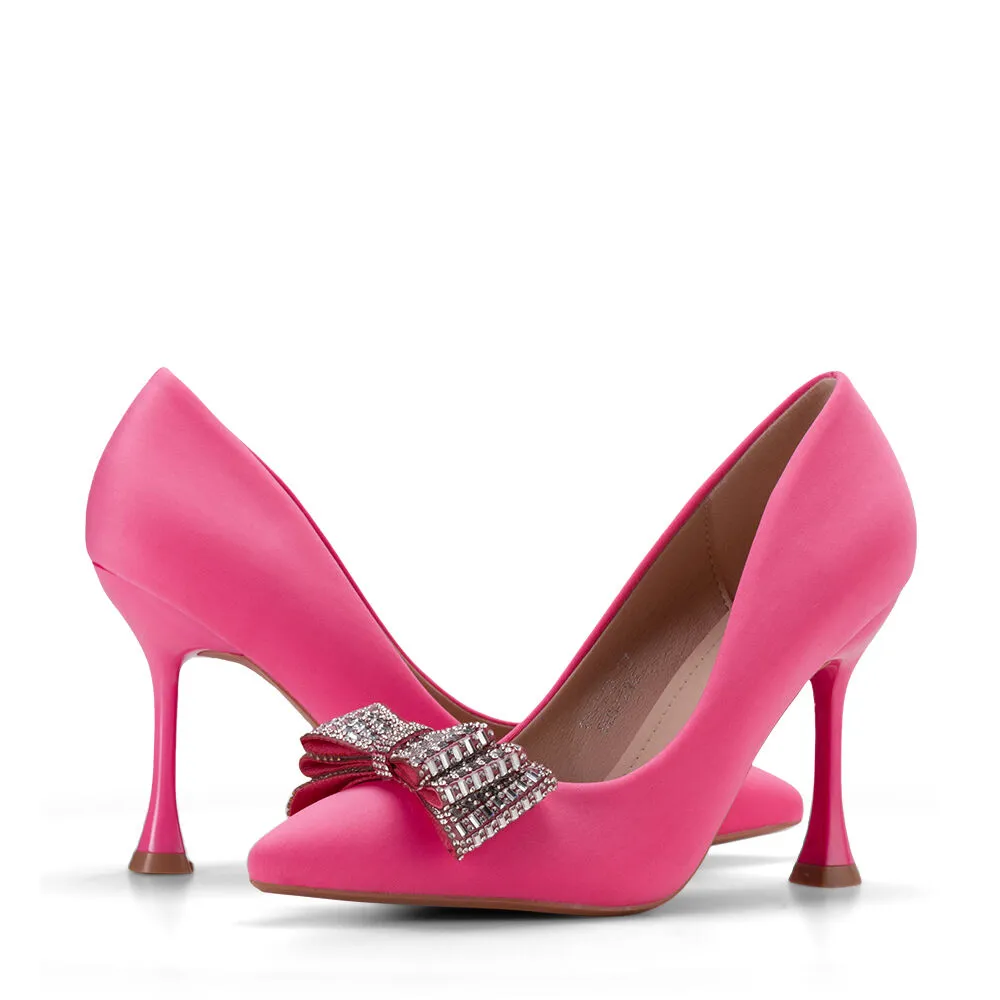 Zapato Taco Alto Durazno Fiesta Qiu313 Weide